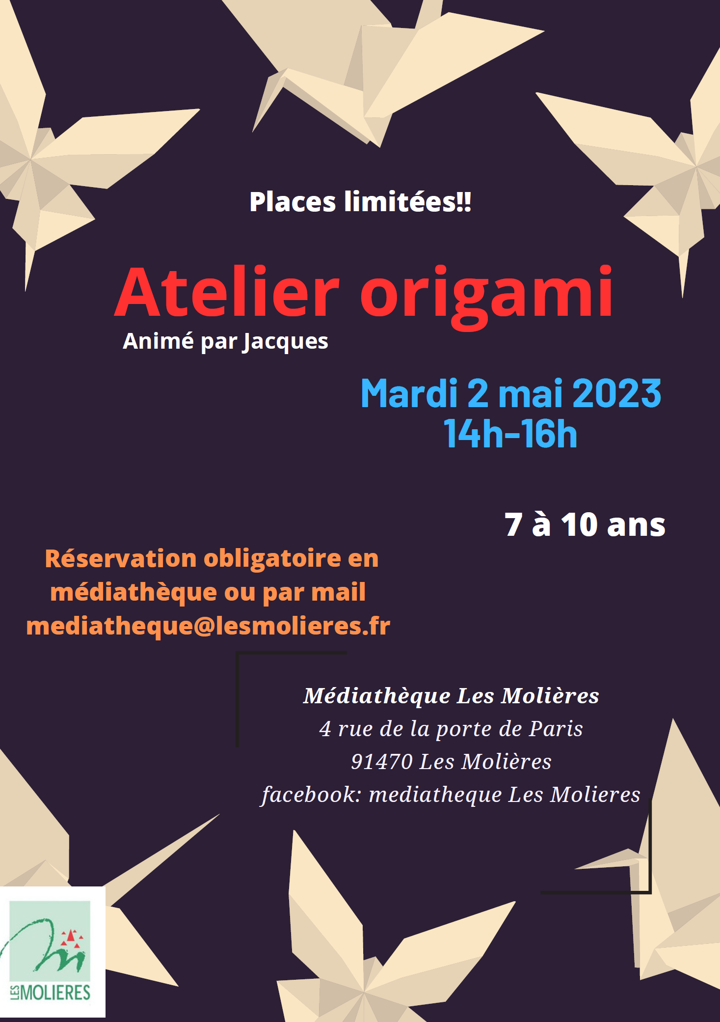 Atelier origami à la médiathèque – Le Petit Journal